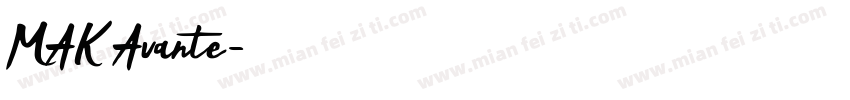 MAK Avante字体转换
